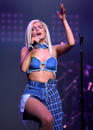 Bebe Rexha - Performs at a MTV Pre VMA Concert in New York