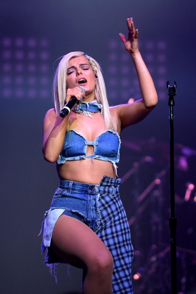 Bebe Rexha - Performs at a MTV Pre VMA Concert in New York