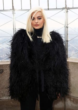 Bebe Rexha - Visits The Empire State Building in New York City