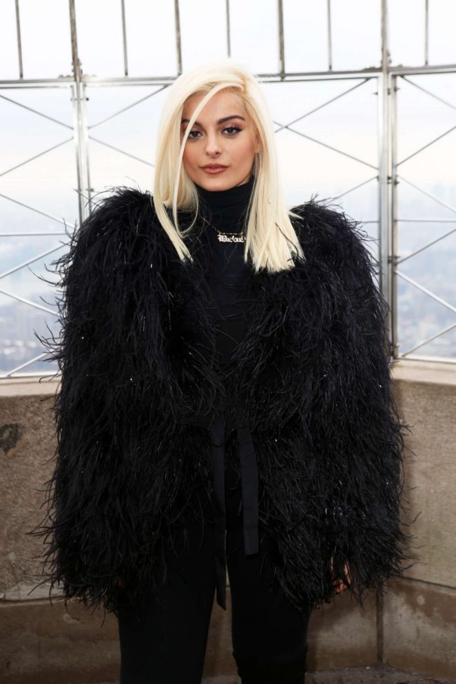 Bebe Rexha - Visits The Empire State Building in New York City