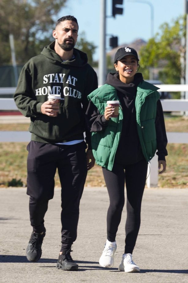 Becky G - Spotted with her ex fiancé Sebastian Lletget Her in Porter Ranch