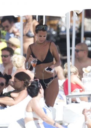 Becky Miesner in Black Bikini in Ibiza