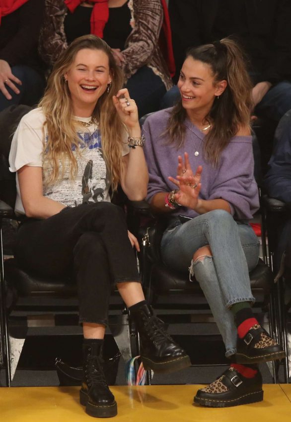 Behati Prinsloo and Whitney Hartley Wagner - Los Angeles Lakers and the Denver Nuggets Game in LA