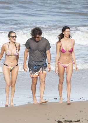 Belen Rodriguez in Bikini on a vacation in Punta del Este