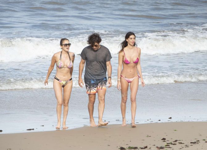 Belen Rodriguez in Bikini on a vacation in Punta del Este