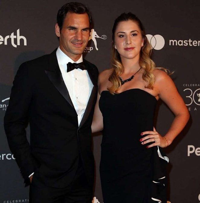 Belinda Bencic and Roger Federer - Hopman Cup New Years Eve Players Ball in Perth