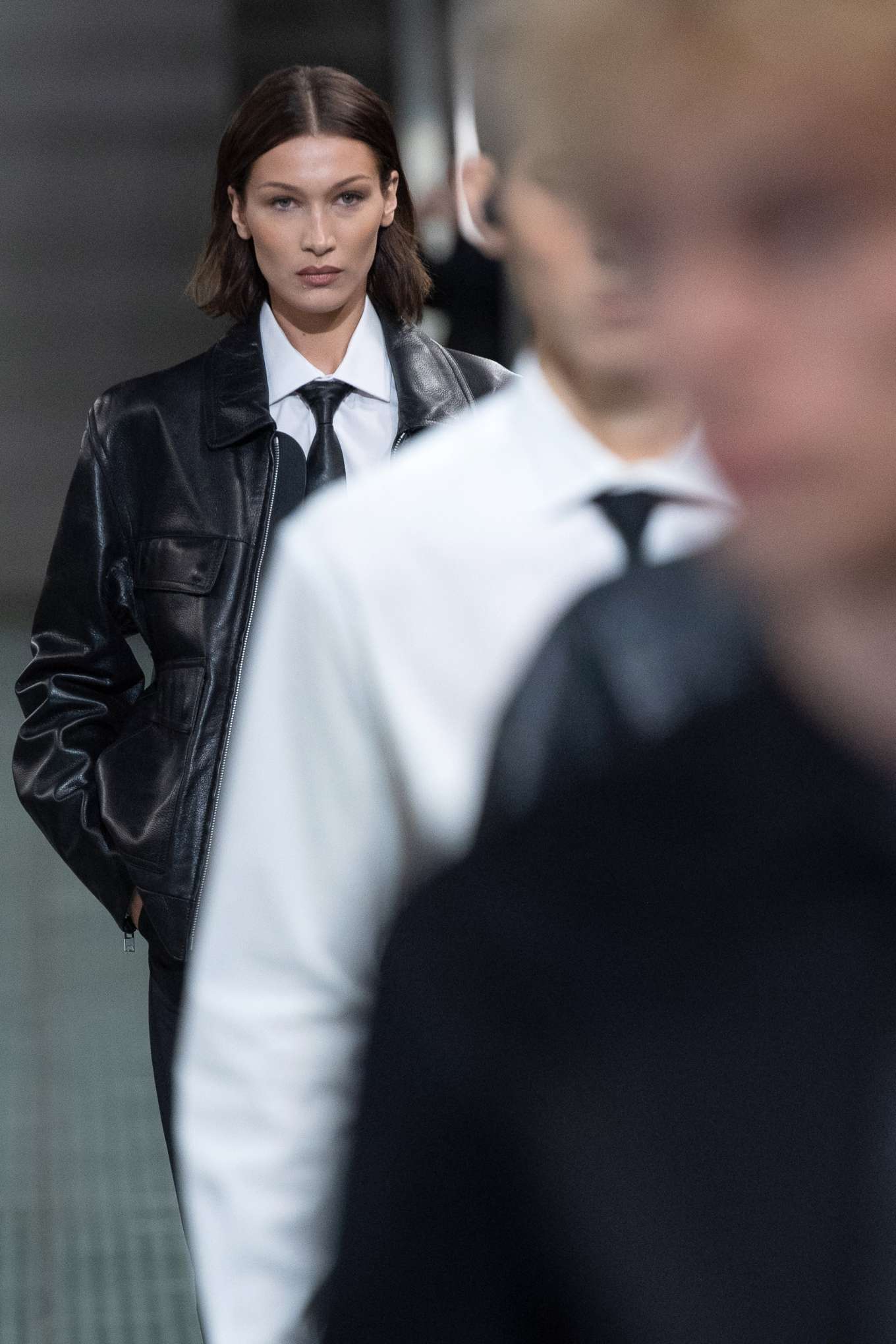 Bella Hadid walks the runway during the Alyx Menswear Fall 