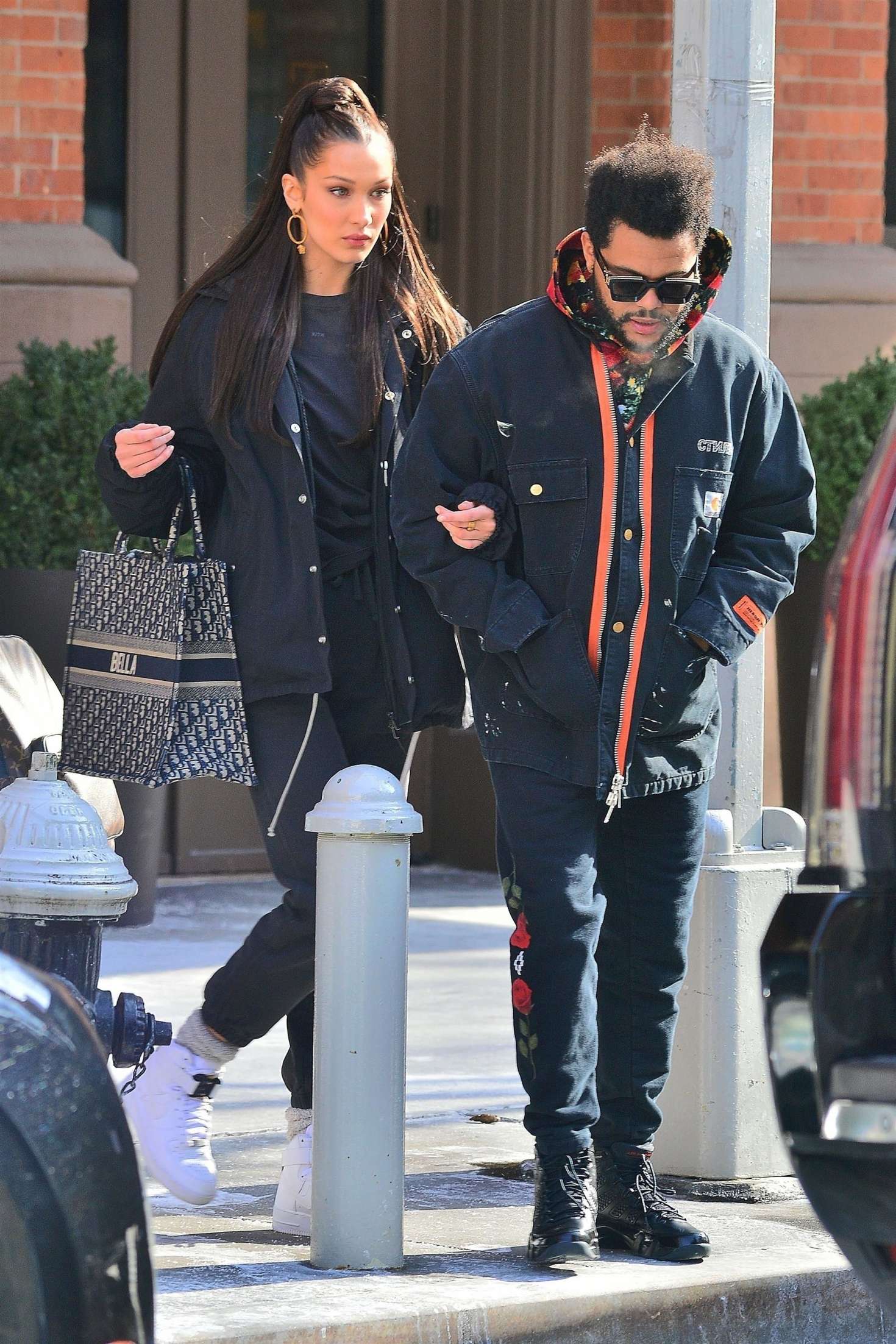 Bella Hadid and boyfriend The Weeknd: Leaving their apartment -09 ...