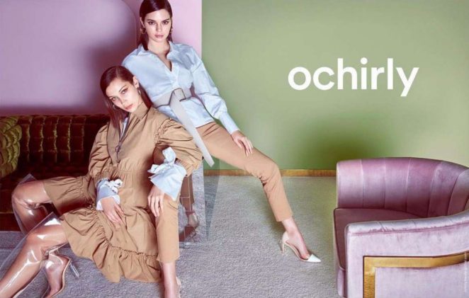 Bella Hadid and Kendall Jenner by Mario Sorrenti - Ochirly SS18 Collection