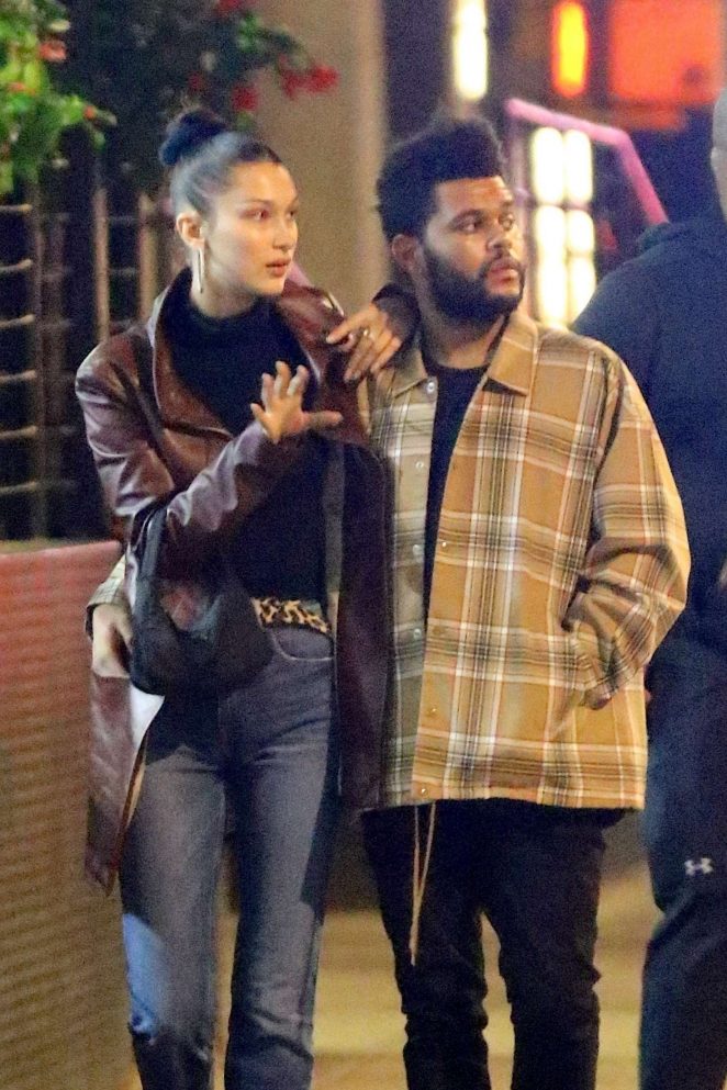 Bella Hadid and The Weeknd - Night Out in New York
