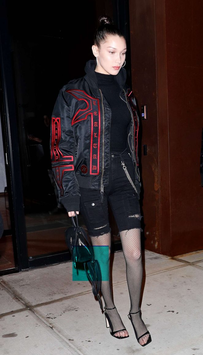 Bella Hadid - Arrives at Fendi party in New York City