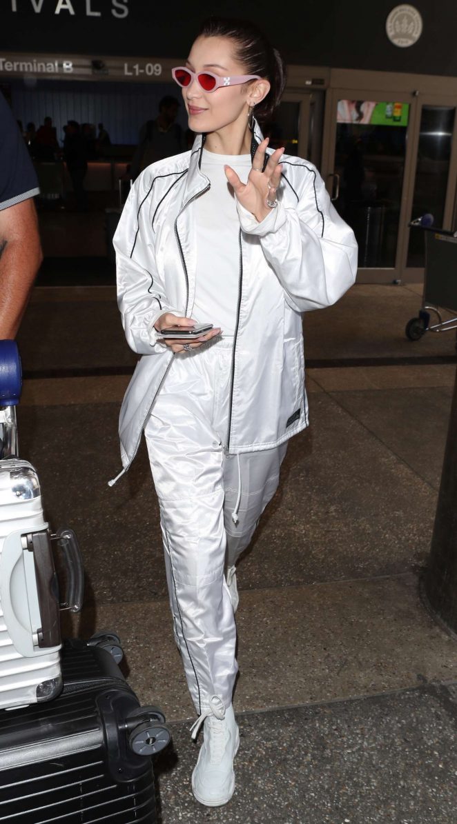 Bella Hadid - Arrives at LAX Airport in LA