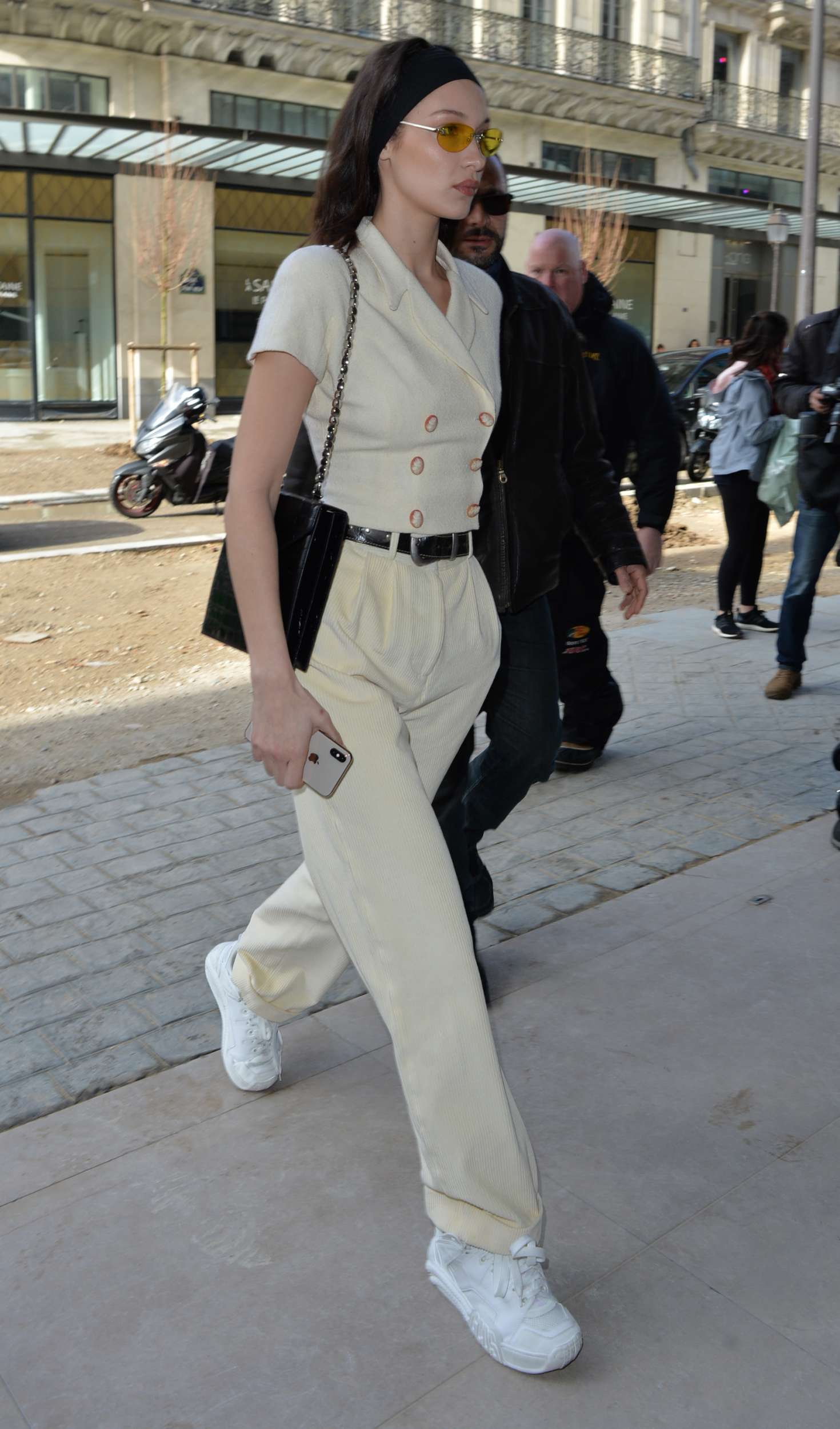 Bella Hadid: Arrives at Louis Vuitton head office -04 | GotCeleb