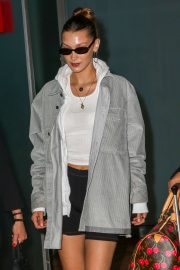Bella Hadid - Arrives at Nice Airport in France