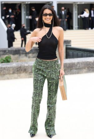 Bella Hadid - arrives at the Dior Homme Menswear Spring Summer 2022 show in Paris