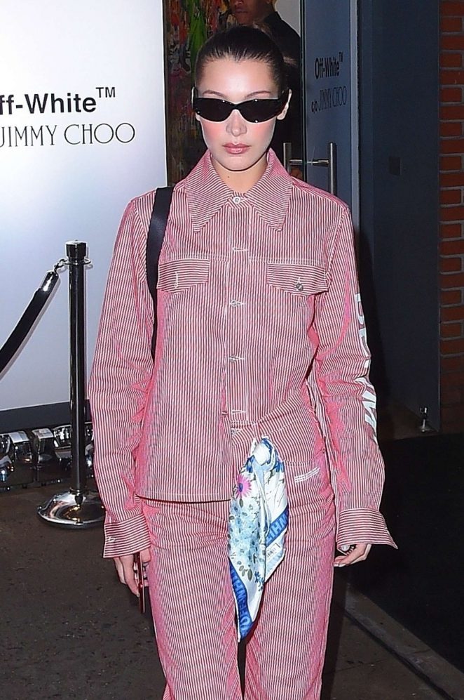 Bella Hadid - Attends Jimmy Choo Off-White event in NYC