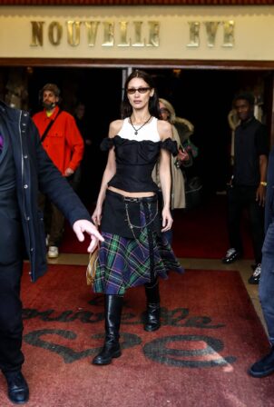 Bella Hadid - Attends Vivienne Westwood Fall-Winter 2022-2023 fashion show in Paris
