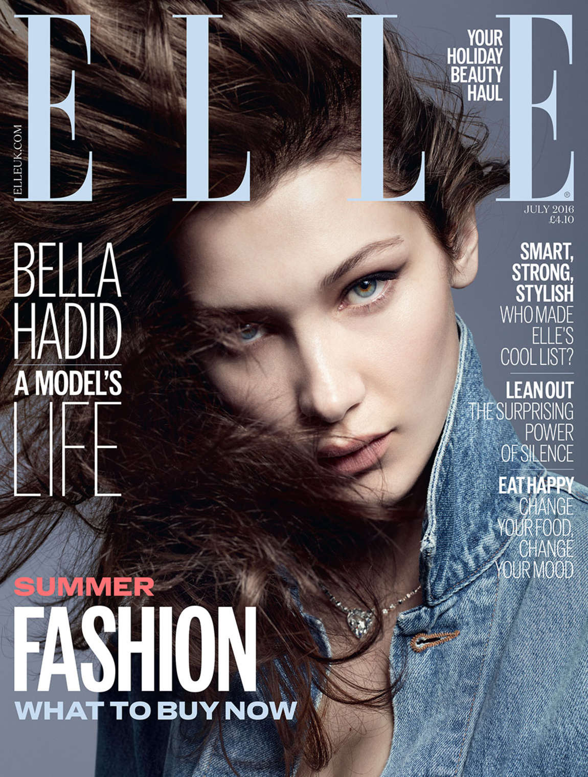 Bella Hadid – ELLE UK Magazine Cover (July 2016) – GotCeleb