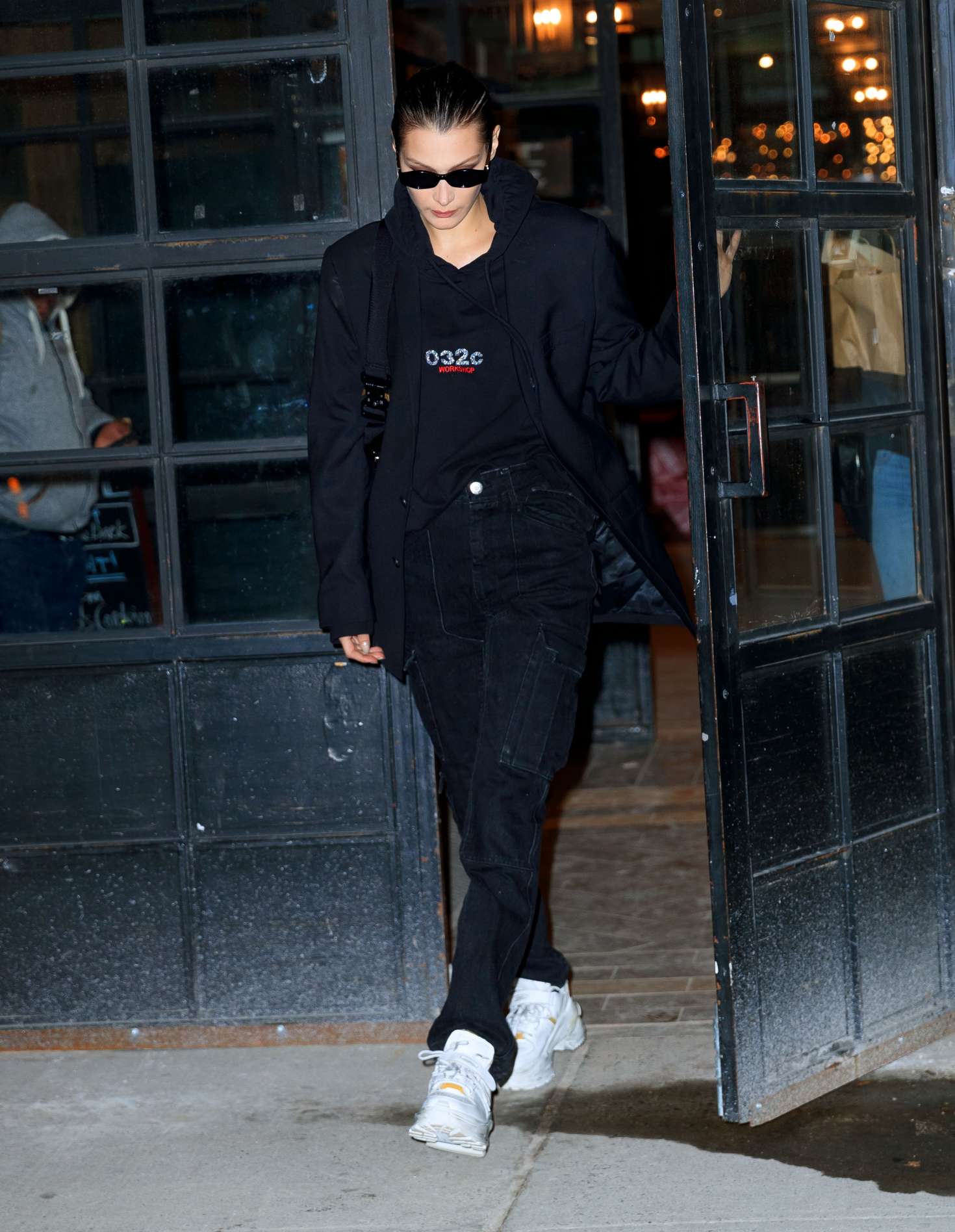 Bella Hadid in Black Outfit -02 | GotCeleb