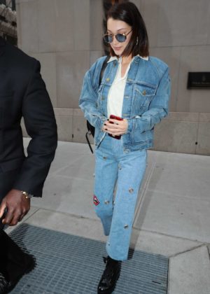 Bella Hadid in Denim out and about in NYC