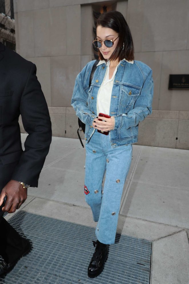 Bella Hadid in Denim out and about in NYC