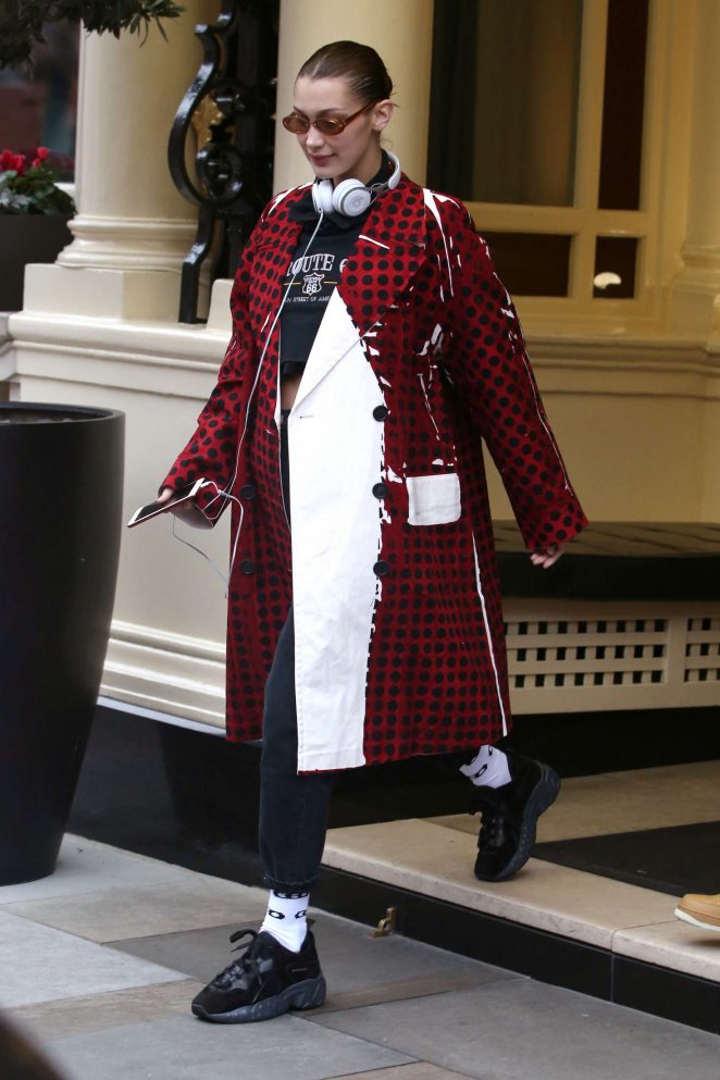 Bella Hadid - Leaving her hotel in London