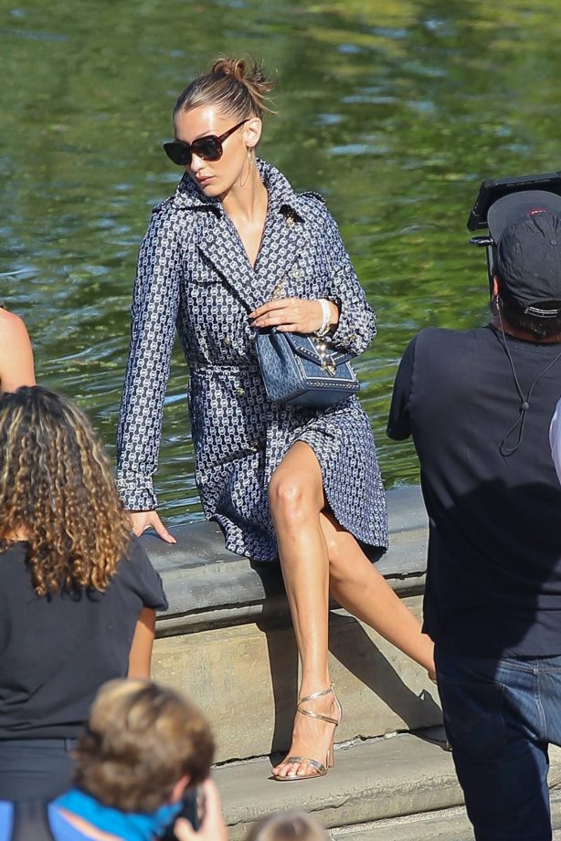 Bella Hadid - Photoshoot candids in Central Park in NYC
