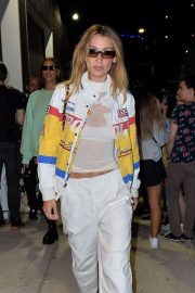 Bella Hadid - rocks a racing jacket in New York