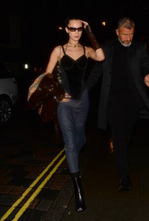 Bella Hadid - Seen at her hotel after night out in London