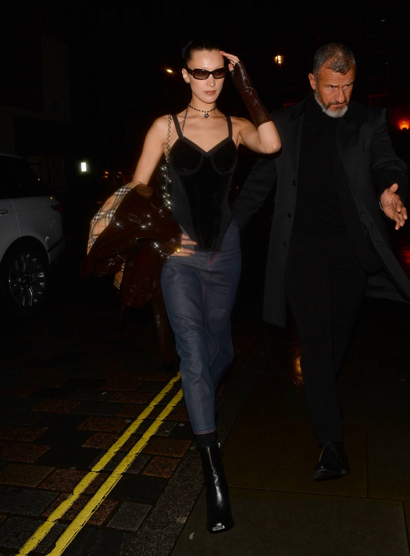 Bella Hadid - Seen at her hotel after night out in London