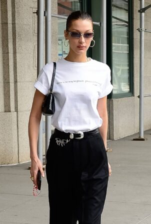 Bella Hadid - Shares a message about peace in New York City