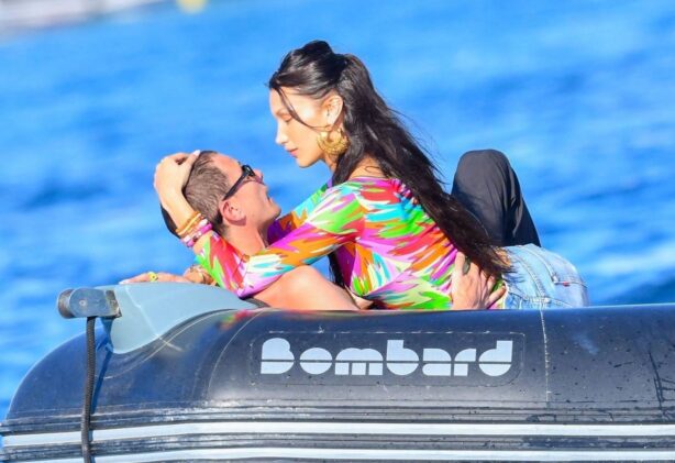 Bella Hadid - With her new boyfriend Marc Kalman out in the French Riviera
