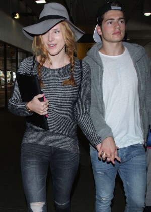 Bella Thorne and Gregg Sulkin at LAX airport in LA