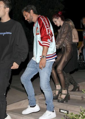 Bella Thorne and Scott Disick Leaving Lana Del Rey's birthday party in ...
