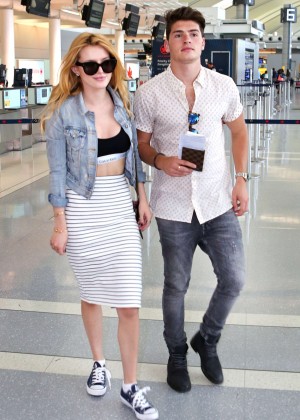 Bella Thorne - Arrives at Pearson Airport in Toronto