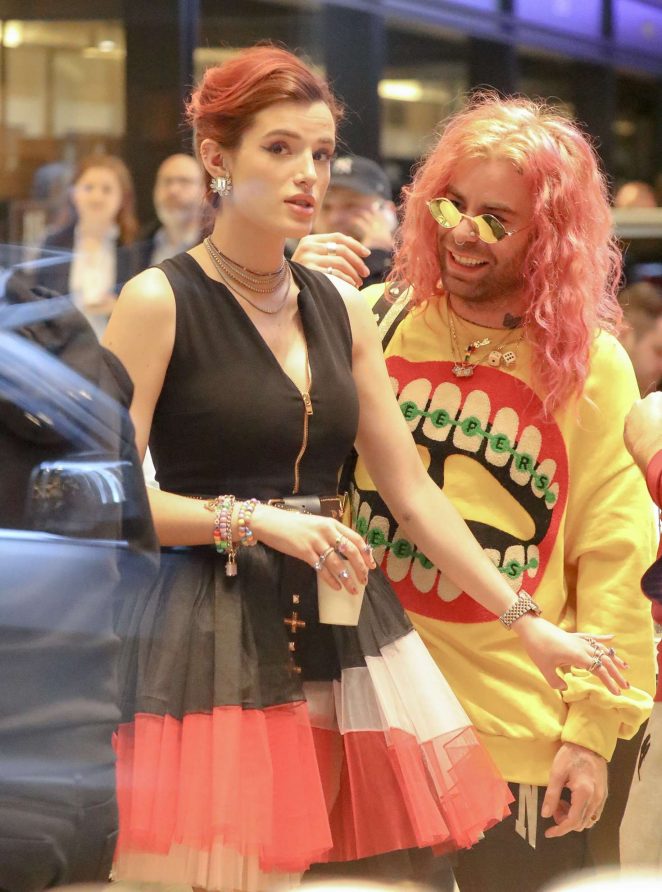 Bella Thorne at a jewelry store in Diamond District NYC