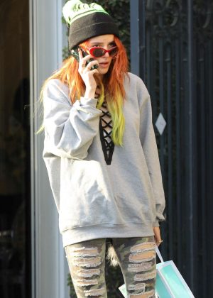 Bella Thorne at Kate Somerville in West Hollywood