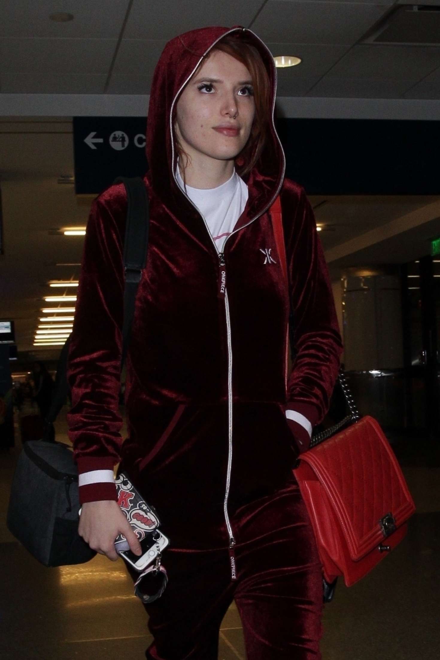 Bella Thorne at LAX International Airport in Los Angeles
