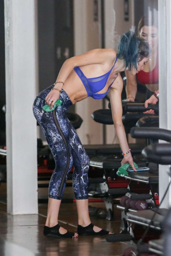 Bella Thorne at Private Pilates Class in Los Angeles