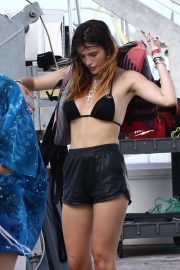 Bella Thorne in Bikini on jet ski in Miami