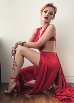 Bella Thorne in Red - Instagram