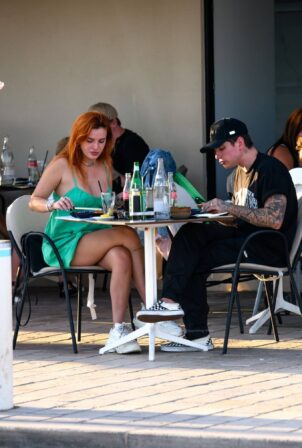 Bella Thorne - With her fiancé Benjamin Mascolo seen during the 74th Cannes Film Festival