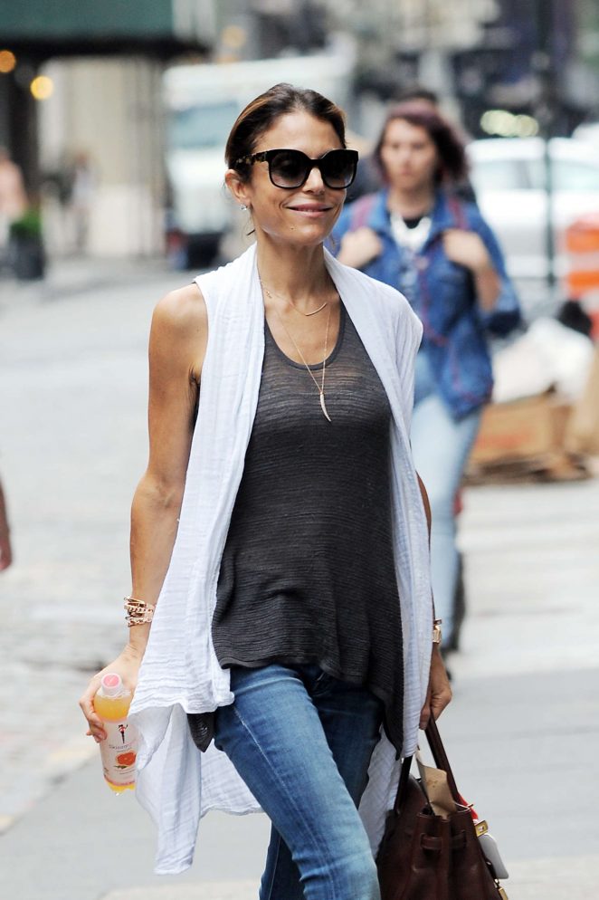 Bethenny Frankel in Jeans out in New York