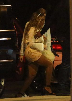 Beyonce in Mini Dress and Jay-Z Leaves Mack Sennett Studios in LA