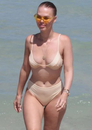 Bianca Elouise in Bikini on Miami Beach