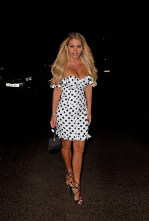 Bianca Gascoigne - Leaving Friends House After BBQ in Kent