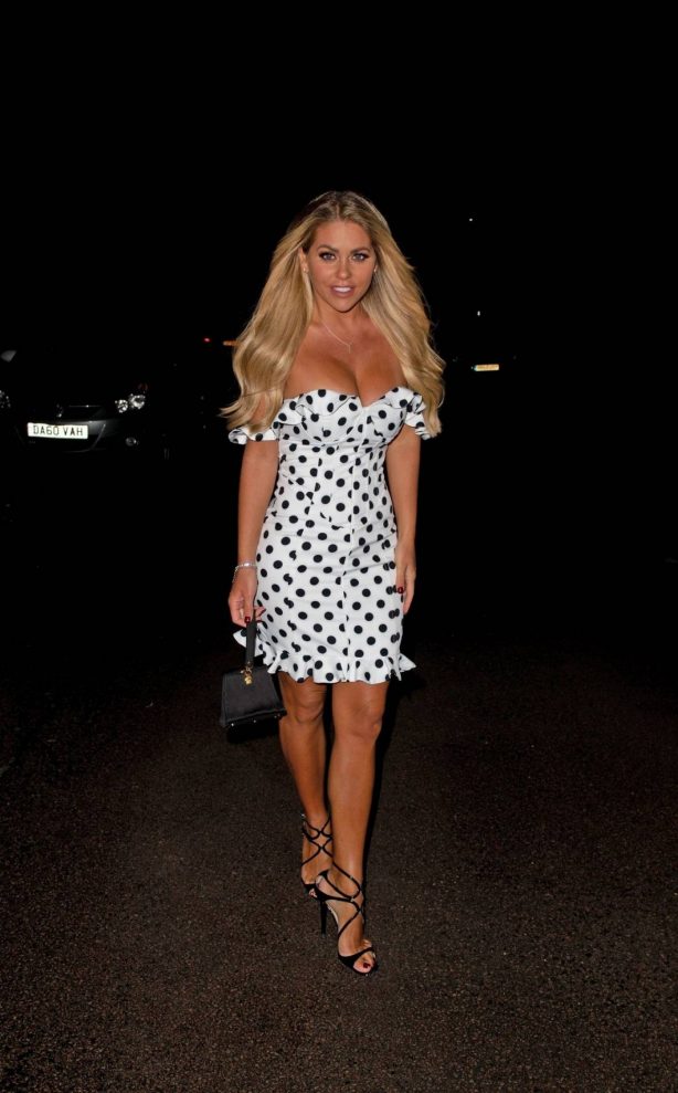 Bianca Gascoigne - Leaving Friends House After BBQ in Kent
