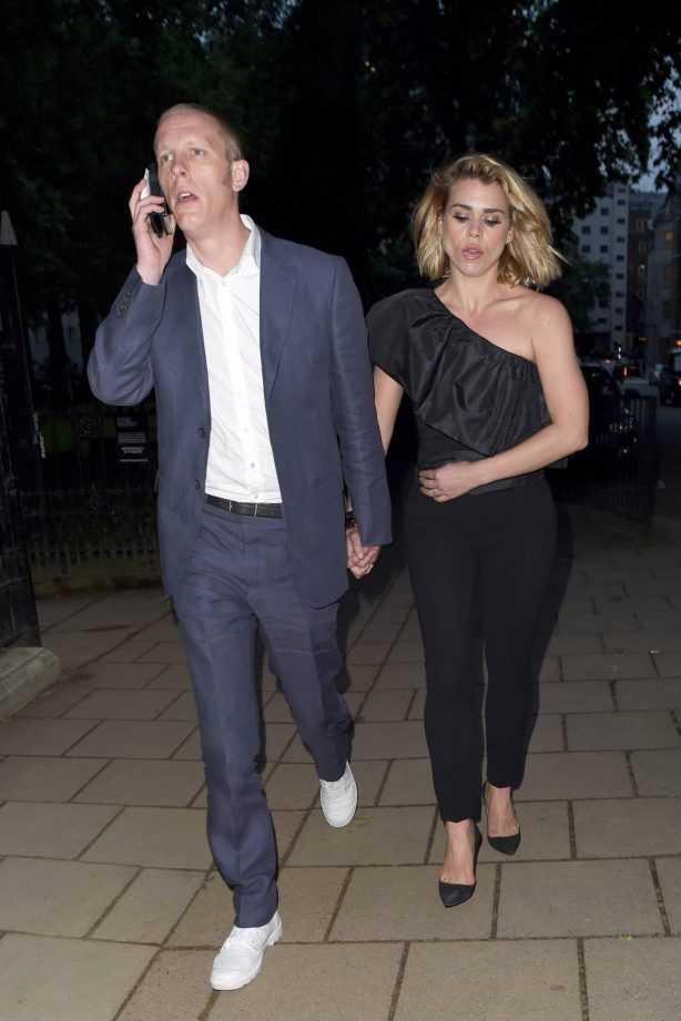 Billie Piper and Laurence Fox - Arriving late for the glamour awards in London