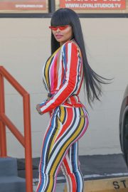 Blac Chyna - Arrives at a studio in Burbank