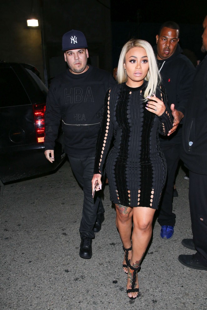 Blac Chyna at Ace of Diamonds in West Hollywood